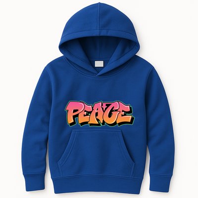 Peace Graffiti Sign Kids Hoodie