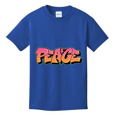 Peace Graffiti Sign Kids T-Shirt