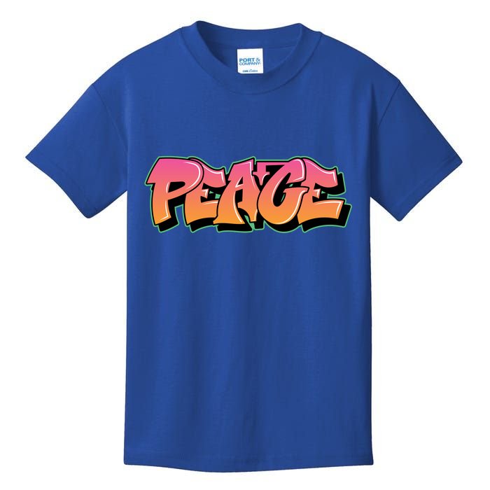 Peace Graffiti Sign Kids T-Shirt