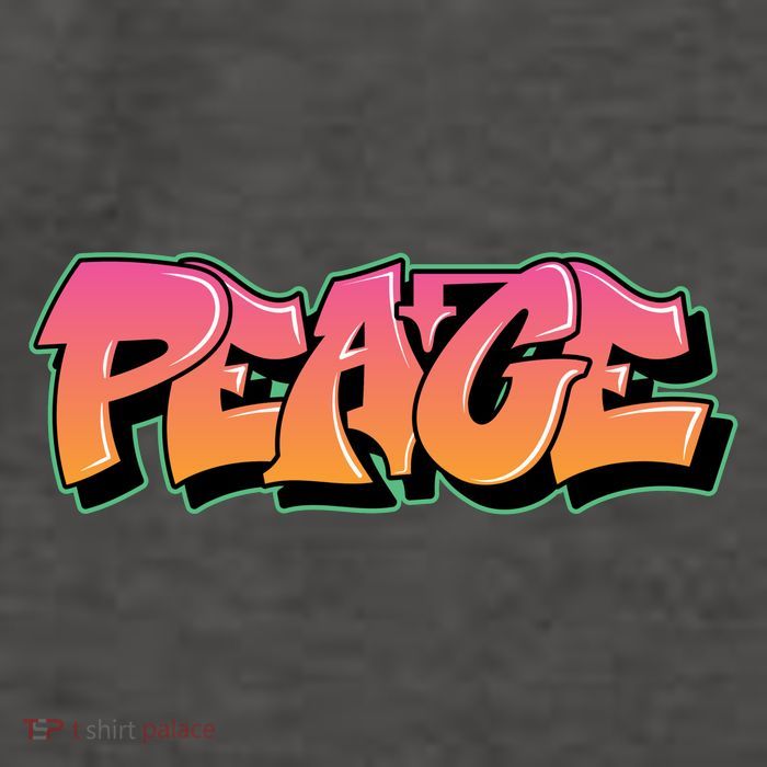 Peace Graffiti Sign Vector Backpack
