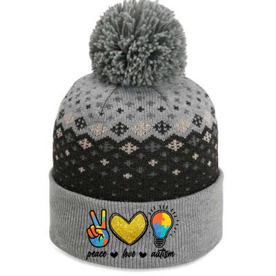 Peace Love & Autism Autism Awareness Month The Baniff Cuffed Pom Beanie