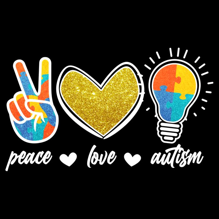 Peace Love & Autism Autism Awareness Month Performance Shirt