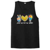 Peace Love & Autism Autism Awareness Month PosiCharge Competitor Tank