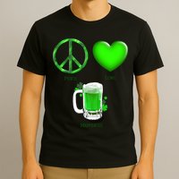Peace Love Beer - Happiness Irish St. Patrick's Day T-Shirt