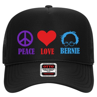 Peace Love Bernie Sanders 2020 Trucker Hat