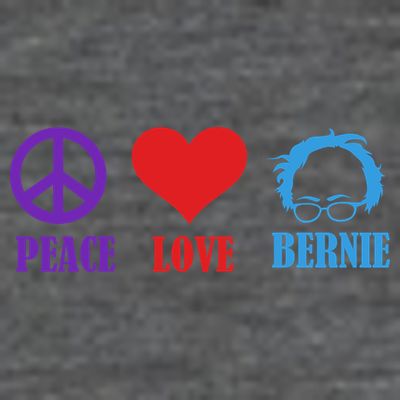 Peace Love Bernie Sanders 2020 T-Shirt