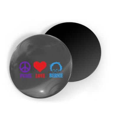 Peace Love Bernie Sanders 2020 Magnet