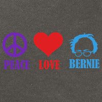 Peace Love Bernie Sanders 2020 Cotton Canvas Backpack
