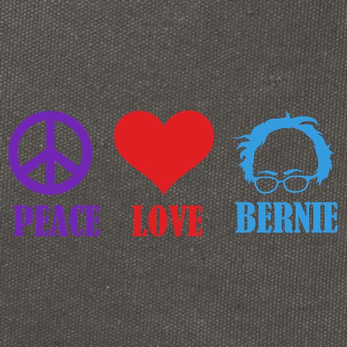 Peace Love Bernie Sanders 2020 Cotton Canvas Backpack