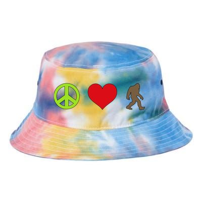 Peace Love Bigfoot  Tie Dye Newport Bucket Hat