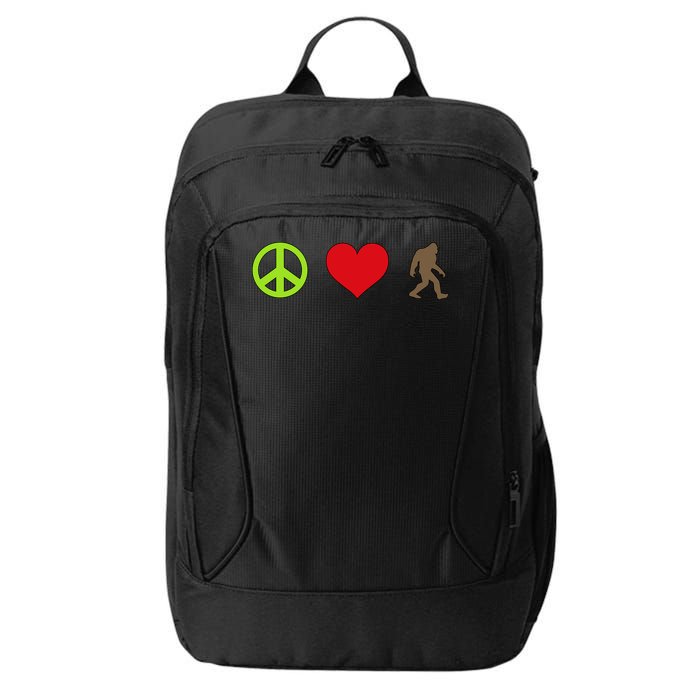 Peace Love Bigfoot  City Backpack