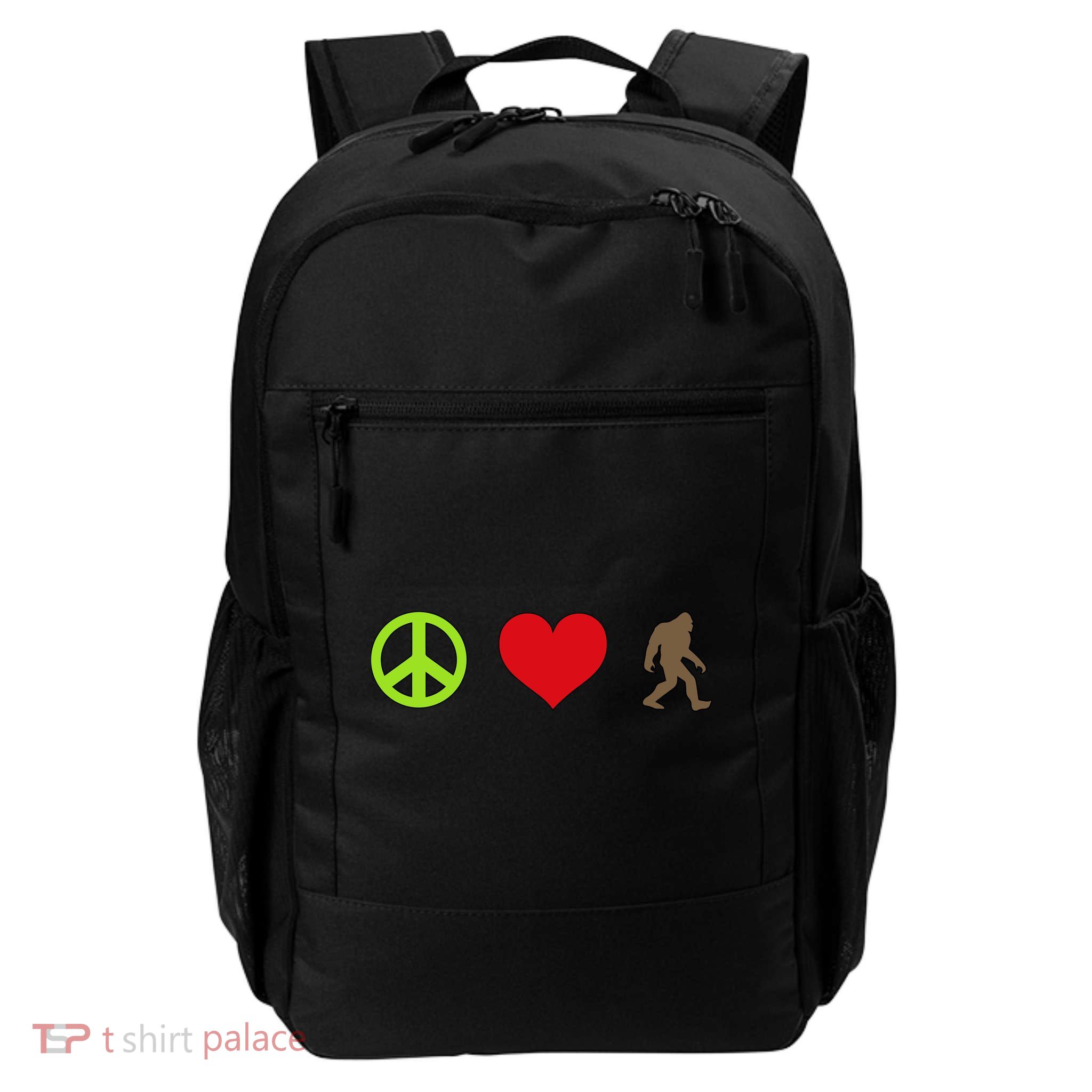 Peace Love Bigfoot  Daily Commute Backpack