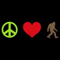 Peace Love Bigfoot  Backpack