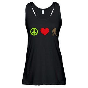 Peace Love Bigfoot  Ladies Essential Flowy Tank