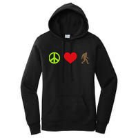 Peace Love Bigfoot  Women's Pullover Hoodie