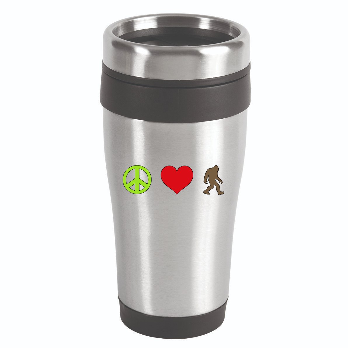 Peace Love Bigfoot  16oz Travel Tumbler