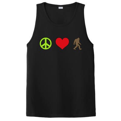 Peace Love Bigfoot  PosiCharge Competitor Tank