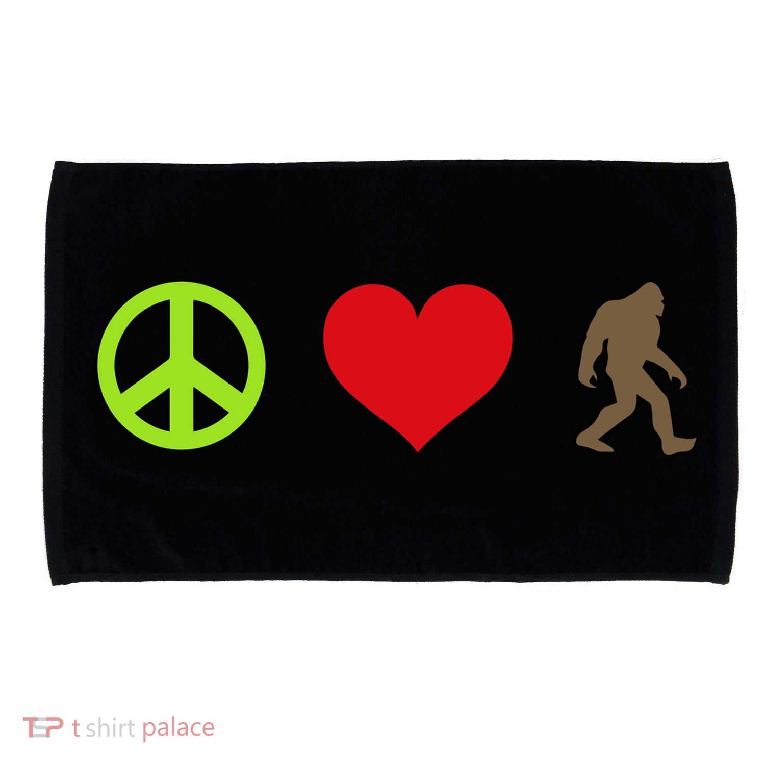 Peace Love Bigfoot  Microfiber Hand Towel