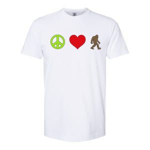 Peace Love Bigfoot  Softstyle CVC T-Shirt