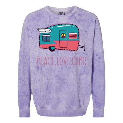 Peace Love Camp Colorblast Crewneck Sweatshirt