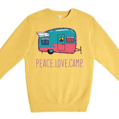 Peace Love Camp Premium Crewneck Sweatshirt