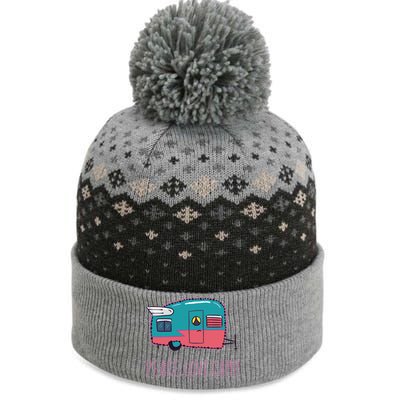 Peace Love Camp The Baniff Cuffed Pom Beanie