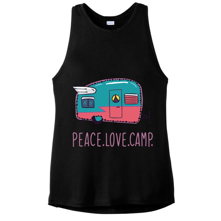 Peace Love Camp Ladies PosiCharge Tri-Blend Wicking Tank