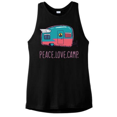 Peace Love Camp Ladies PosiCharge Tri-Blend Wicking Tank