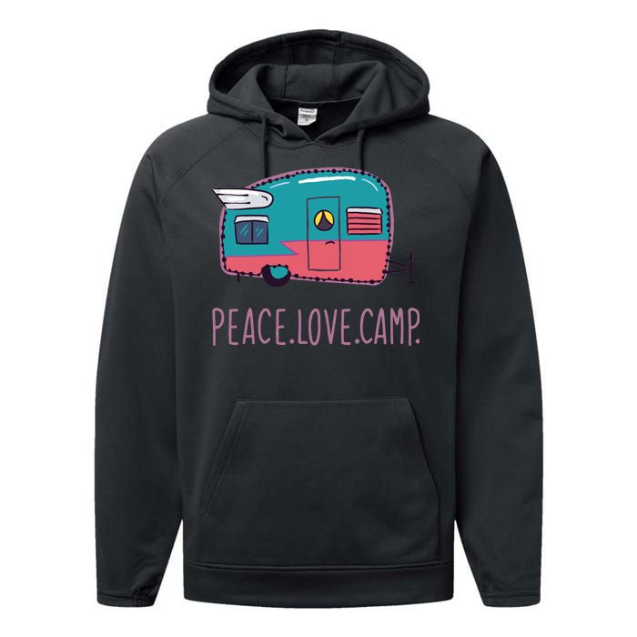 Peace Love Camp Performance Fleece Hoodie