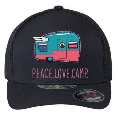 Peace Love Camp Flexfit Unipanel Trucker Cap