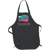 Peace Love Camp Full-Length Apron With Pockets