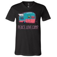 Peace Love Camp V-Neck T-Shirt