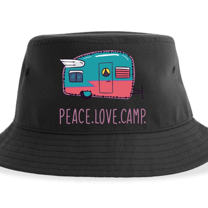 Peace Love Camp Sustainable Bucket Hat