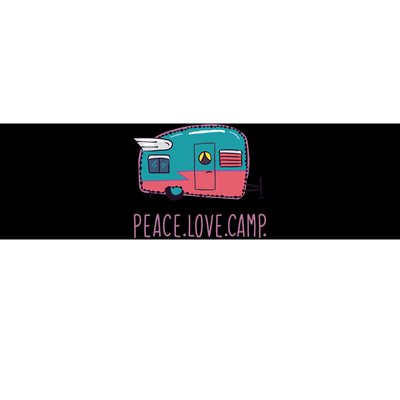 Peace Love Camp Bumper Sticker