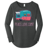 Peace Love Camp Women's Perfect Tri Tunic Long Sleeve Shirt