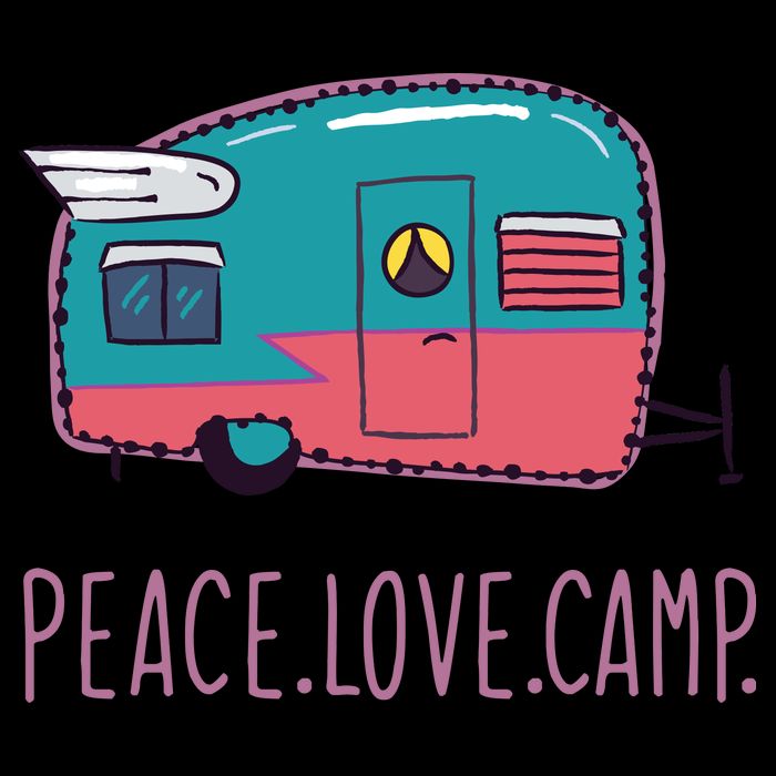 Peace Love Camp Ladies Essential Flowy Tank