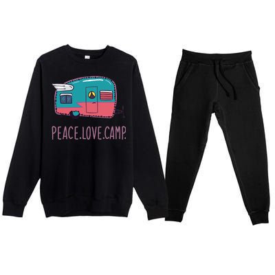 Peace Love Camp Premium Crewneck Sweatsuit Set