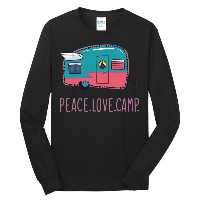 Peace Love Camp Tall Long Sleeve T-Shirt