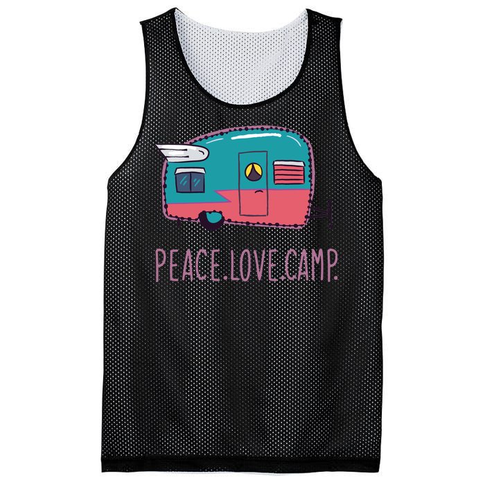 Peace Love Camp Mesh Reversible Basketball Jersey Tank