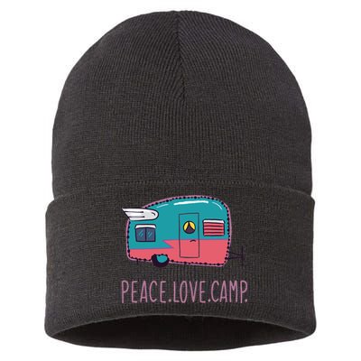 Peace Love Camp Sustainable Knit Beanie