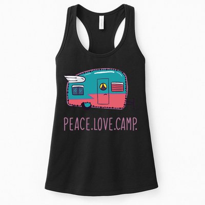 Peace Love Camp Womens Tank Top