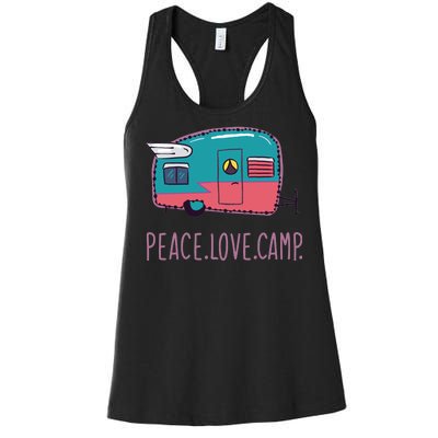 Peace Love Camp Women's Racerback Tank