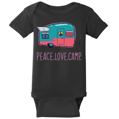 Peace Love Camp Baby Bodysuit