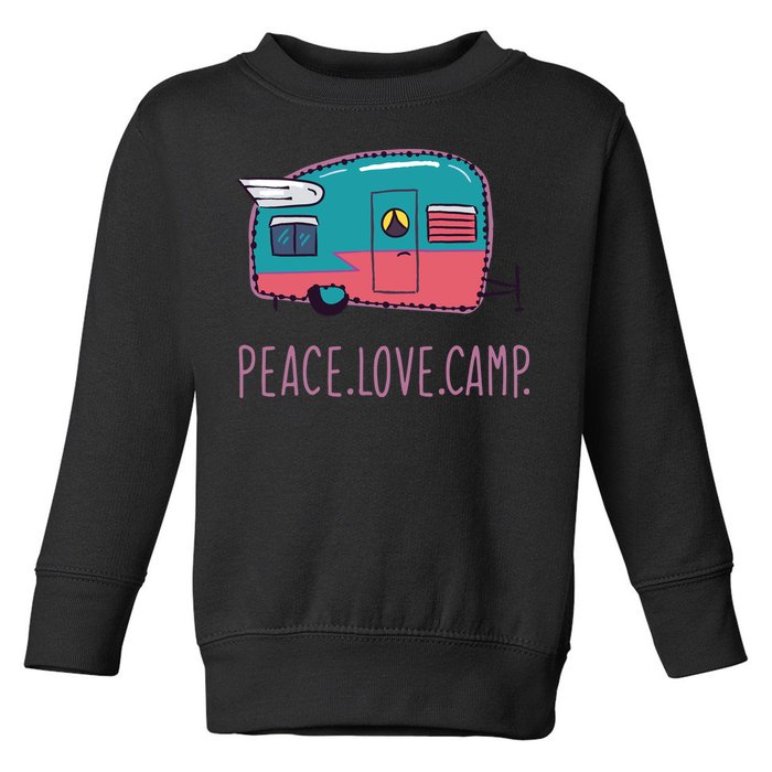 Peace Love Camp Toddler Sweatshirt