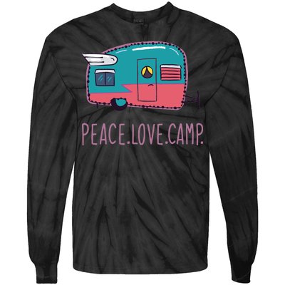 Peace Love Camp Tie-Dye Long Sleeve Shirt