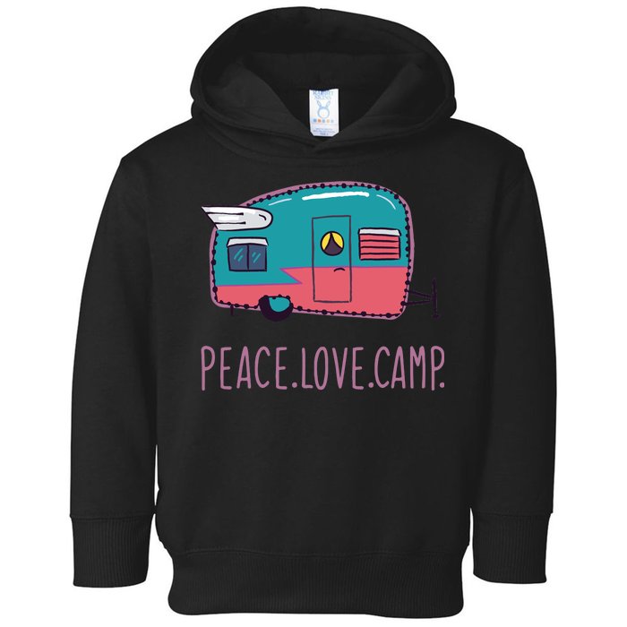 Peace Love Camp Toddler Hoodie