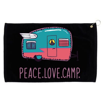 Peace Love Camp Grommeted Golf Towel