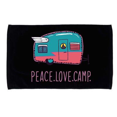 Peace Love Camp Microfiber Hand Towel