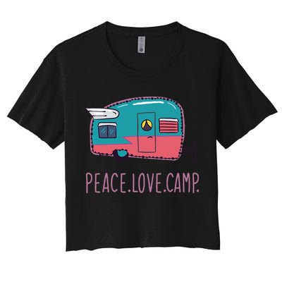 Peace Love Camp Crop Top
