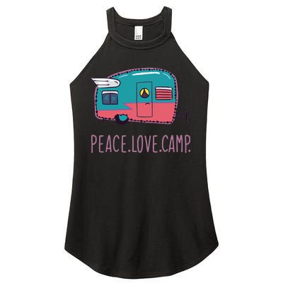 Peace Love Camp Women's Perfect Tri Rocker Tank